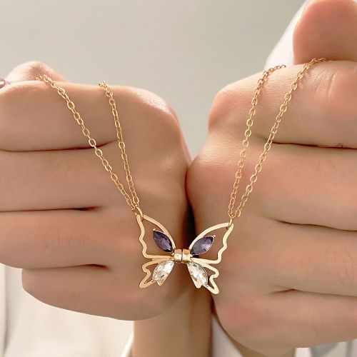 2pcs Magnetic Matching Couples Necklace Set | KM695